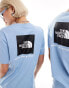 Фото #3 товара The North Face Redbox backprint t-shirt in light blue