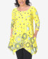 Фото #1 товара Plus Size Erie 3/4 Sleeve Tunic Top