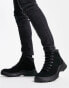 Фото #8 товара Schuh dustin chunky lace up boots in microsuede
