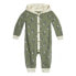 Wonder Nation Unisex Halloween Romper 6/9 Months Olive Green Character Hood