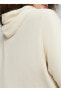 Beyaz Kadın Kapüşon Yaka Regular Fit Sweatshirt 67789987 Squad Hoodie Tr