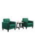 Hale Velvet Armchairs and End Table Living Room Set