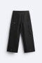 Wide fit cargo trousers
