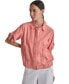 ფოტო #5 პროდუქტის Women's Roll-Tab Button-Front Crinkle Jacket