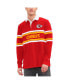 ფოტო #1 პროდუქტის Men's Red Kansas City Chiefs Cory Varsity Rugby Long Sleeve T-shirt