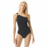 Фото #2 товара Michael Kors 291071 Essentials One Shoulder Large Logo Ring Swimsuit size 6