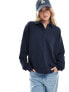 Фото #1 товара Stradivarius STR oversized polo top in navy