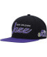 ფოტო #1 პროდუქტის Men's Black Utah Jazz Hardwood Classics MVP Team Script 2.0 Snapback Hat