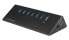 LC-Power USB Hub - USB 3.2 Gen 1 (3.1 Gen 1) Type-A - USB 3.2 Gen 1 (3.1 Gen 1) Type-A - 5000 Mbit/s - Black - Aluminium,Plastic - CE