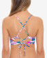 Фото #2 товара Salt + Cove 297921 Women Juniors' Bop To The Trop Bikini Top Swimwear Size XS