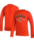 Men's Orange Miami Hurricanes Mighty Mascot Pregame Long Sleeve T-shirt