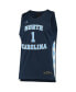 ფოტო #2 პროდუქტის Men's and Women's #1 Navy North Carolina Tar Heels Replica Basketball Jersey
