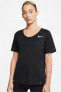 Фото #2 товара Топ городской Nike Sleek Kadın черный беговая футболка