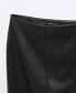 Фото #7 товара Women's Faux-Leather Pencil Skirt