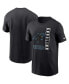 Фото #1 товара Men's Black Carolina Panthers Lockup Essential T-shirt
