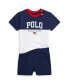 Фото #1 товара Baby Boys Logo Cotton Jersey Tee and Short Set