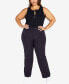 Фото #5 товара Plus Size Cool Hand Wide Leg Trouser Classic Regular Length Pant