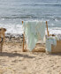 Textiles Turkish Cotton Fun in Paradise Pestemal Beach and Hand Towel 2-Piece Set