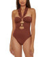 Фото #1 товара Women's Buckle-Up One-Piece Swimsuit