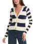 Фото #1 товара Atm Anthony Thomas Melillo Mixed Stripe Wool-Blend Cardigan Women's