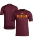 Men's Maroon Arizona State Sun Devils Football Practice AEROREADY Pregame T-shirt