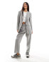 Фото #4 товара Miss Selfridge oversized blazer in grey