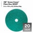 3M Green Corps 5x7/8´´ 40G Fibre Sandpaper Disc 20 Units