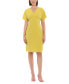 ფოტო #1 პროდუქტის Women's V-Neck Draped Sleeve Sheath Dress