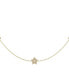 ფოტო #2 პროდუქტის Lucky Star Layered Design Sterling Silver Diamond Women Necklace