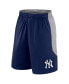 Men's Navy/Gray New York Yankees Go Hard Shorts