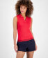 ფოტო #1 პროდუქტის Women's Sleeveless Johnny Collar Top