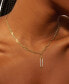 ფოტო #3 პროდუქტის Diamond Vertical Link Two-Chain 18" Pendant Necklace (1/6 ct. t.w.) in Gold Vermeil, Created for Macy's