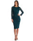 Фото #1 товара Women's Soutache Lace Long-Sleeve Sheath Dress