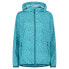 Куртка с капюшоном CMP 31X7296 Rain Fix Hood Aqua / Deep Lake, S - фото #1