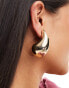 Фото #1 товара Accessorize large teardrop earrings in gold