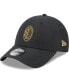 ფოტო #1 პროდუქტის Men's Black AC Milan Black & Gold Pack 9FORTY Adjustable Hat