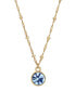 14k Gold-Plated Blue Charming Pendant Necklaces