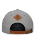 Men's Heather Gray Seattle Kraken Elements A-Frame Leather Strapback Hat