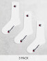 Champion crew socks in white 3 pack