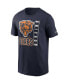 Men's Navy Chicago Bears Lockup Essential T-shirt