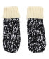 Фото #3 товара Men's Black Las Vegas Raiders Confetti Cream Mittens