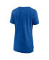 ფოტო #2 პროდუქტის Women's Heather Blue New York Knicks League Leader Tri-Blend T-shirt