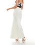 Фото #4 товара 4th & Reckless Petite knitted rib fishtail maxi skirt in cream