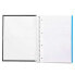 LIDERPAPEL Spiral notebook A4 micro crafty lined cover 120h 90gr square 5 mm 5 bands 4