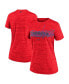 ფოტო #1 პროდუქტის Women's Red Toronto Blue Jays 2024 City Connect Velocity Performance Practice T-Shirt