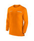 Men's Tennessee Volunteers 2024 Sideline Coach UV Performance Long Sleeve T-Shirt Tennessee Orange, White, M - фото #2