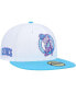 Фото #2 товара Men's White Boston Celtics Vice Blue Side Patch 59FIFTY Fitted Hat
