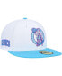 Men's White Boston Celtics Vice Blue Side Patch 59FIFTY Fitted Hat