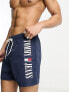 Фото #1 товара Tommy Hilfiger archive medium drawstring swim shorts in navy