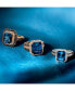 Deep Sea Blue Topaz (5 ct. t.w.), Chocolate Diamonds (3/4 ct. t.w.) & Nude Diamonds (1/4 ct. t.w.) Ring set in 14k Rose Gold